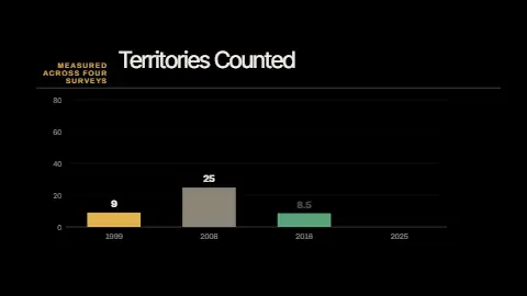 Bar chart: A short series of figures as bars over the footage