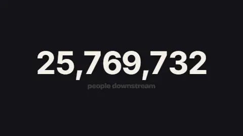 Count up: A large figure that counts up to the number the voice says
